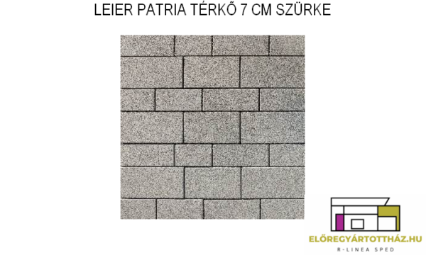 LEIER KAISERSTEIN PATRIA TÉRKŐ 7 CM SZÜRKE