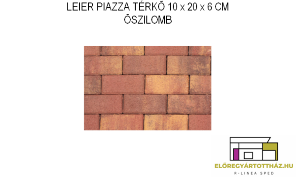 LEIER KLASSZIKUS PIAZZA TÉRKŐ 10 x 20 x 6 CM ŐSZILOMB
