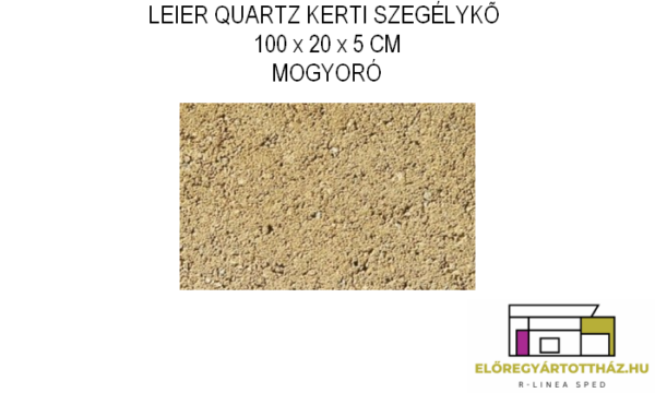 LEIER QUARTZ KERTI SZEGÉLYKŐ 100 x 20 x 5 CM MOGYORÓ