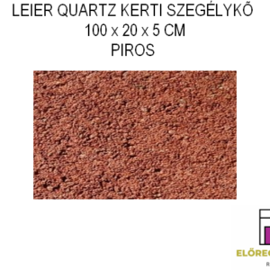 LEIER QUARTZ KERTI SZEGÉLYKŐ 100 x 20 x 5 CM PIROS