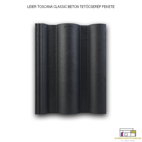 LEIER TOSCANA CLASSIC TETŐCSERÉP FEKETE