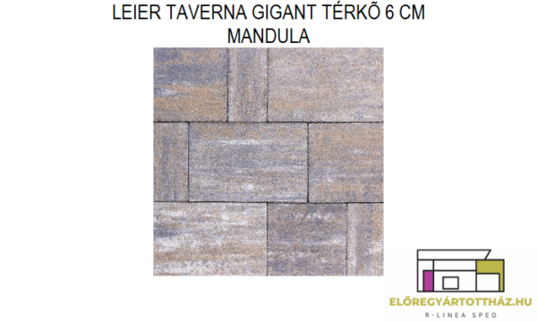 LEIER KAISERSTEIN TAVERNA GIGANT TÉRKŐ 6 CM MANDULA